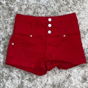 Red shorts